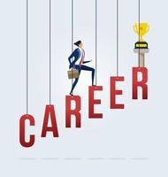 Business career growth concept vector