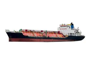 LPG tanker ship white background photo