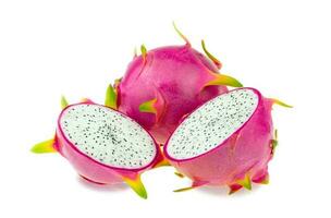 Beautiful pink dragon fruit or pitaya photo