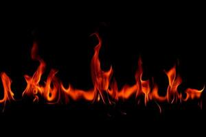 Hot fire flames photo