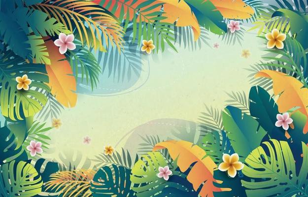 Summer Tropical Vibes Background