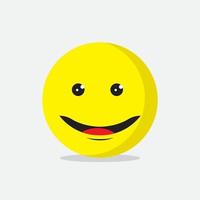 Smile emote Vector Template Design