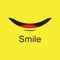 Smile emote Vector Template Design