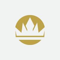 Crown Concept Logo Design Template vector