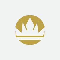 Crown Concept Logo Design Template vector