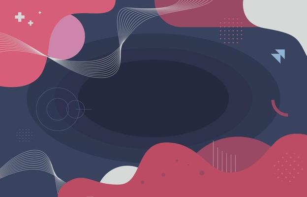 Abstract Wavy Lines Background