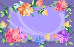 Beautiful Tropical Flowers vector