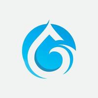 water drop nature Logo Template vector illustration design