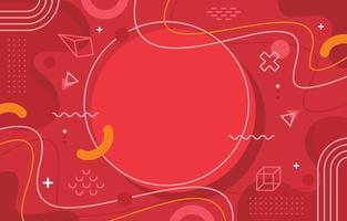 Flat Abstract Red Background vector