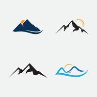 Mountain logo symbol vector sign