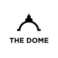 the modern Dome Palace creative logo design Template Vector Illustration Isolated Background