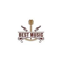 best music logo in white background vector