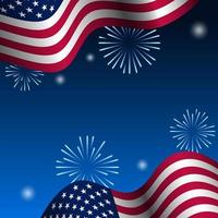 Independence Day Celebration  Fireworks Show vector