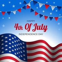American Independence Day Background Concept vector