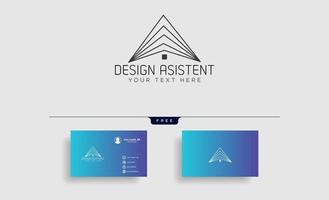 Architecture construction logo template vector icon elements with business card