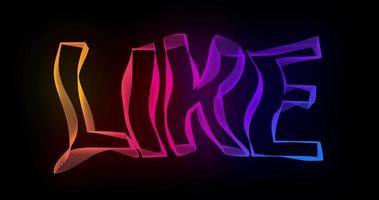 like Creative Typography Text Animation with wavy color lines video