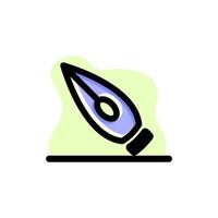 Fountain Pen Conceptual Icon Vector Illustration Design