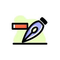 Delete Anchor Point Tool Icon Vector Concept Illustartion Design