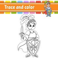 Trace and color - knight vector