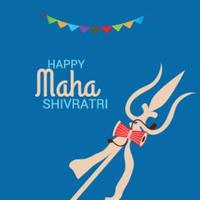 festival hindú maha shivratri celebración vector