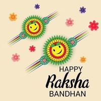 Vector illustration of a Background for Happy Raksha Bandhan Indian festival of sisters and brothers