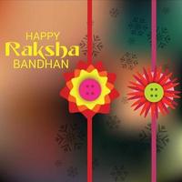 Vector illustration of a Background for Happy Raksha Bandhan Indian festival of sisters and brothers