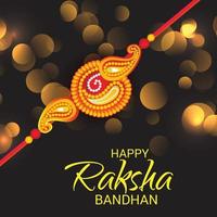 Vector illustration of a Background for Happy Raksha Bandhan Indian festival of sisters and brothers