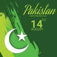 Vector illustration of a Background for Pakistan Independence Day