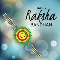 Ilustración vectorial de un fondo para el feliz festival indio raksha bandhan de hermanas y hermanos vector