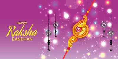 Vector illustration of a Background for Happy Raksha Bandhan Indian festival of sisters and brothers