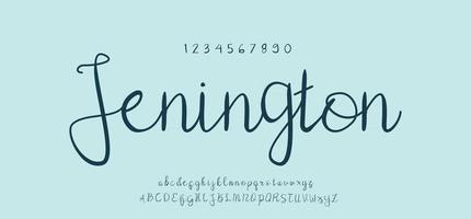 signature creative font alphabet fonts vector