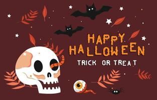 Happy halloween scary background vector