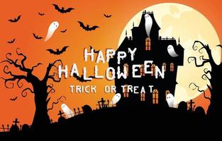 Happy halloween scary background vector