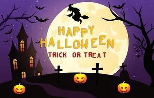 Happy halloween scary background vector