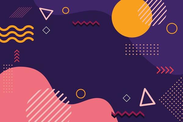 Abstract background with dynamic shapes