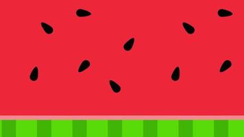 nahtlose Muster 4k Bewegungsdesignanimation der roten Wassermelone