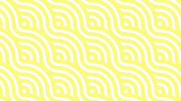 yellow noodle waves Minimal Motion art seamless pattern 4k motion design animation Abstract 3d render background Loopable sequence video
