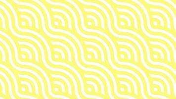 giallo noodle onde minimal motion arte seamless pattern 4k motion design animazione astratto 3d rendering sequenza loopable sfondo video