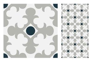 vintage tiles patterns antique seamless vector