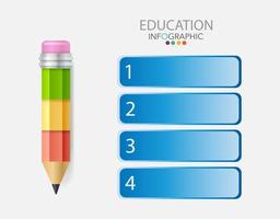 Infographic template in 4 steps Template for diagram graph presentation and chart vector