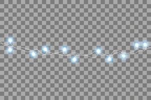 Christmas lights isolated on background vector