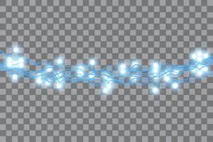Christmas lights isolated on background vector