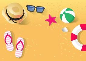 Beach holiday by the sea vector