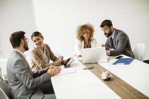 People talking in a meeting photo