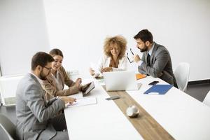 People working together in a meeting photo