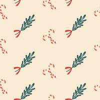 Pattern with christmas mistletoe