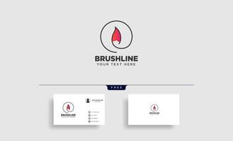 paint brush colorful logo template vector icon element vector