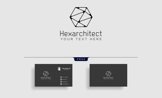 Architecture construction logo template vector icon elements with business card