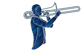 Trombone Player Musician Orchestra vector