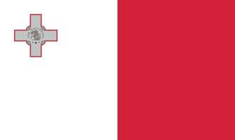 Vectorial illustration of the flag of Malta vector